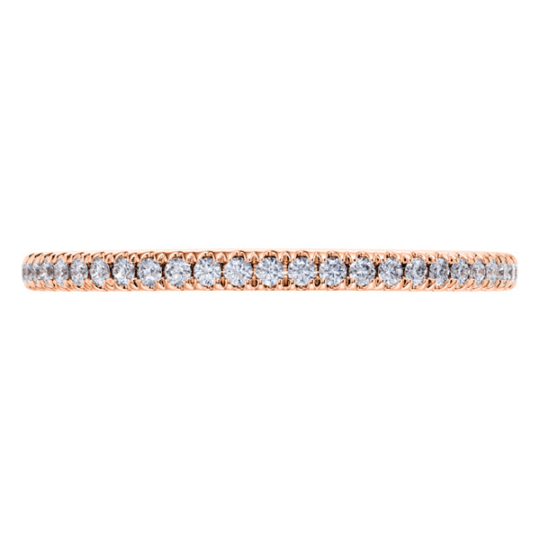 0.20ct Round Diamond Half Eternity Wedding Ring in 18ct Rose Gold