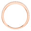 0.20ct Round Diamond Half Eternity Wedding Ring in 18ct Rose Gold