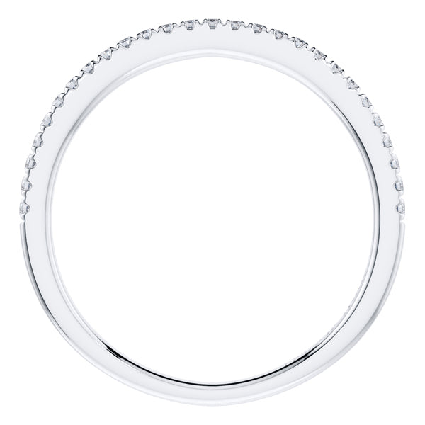 0.20ct Round Diamond Half Eternity Wedding Ring in Platinum