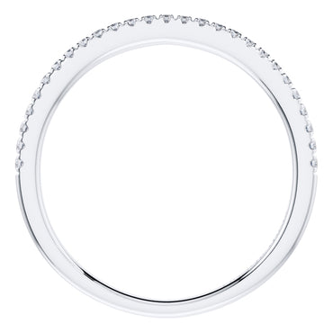 0.20ct Round Diamond Half Eternity Wedding Ring in Platinum
