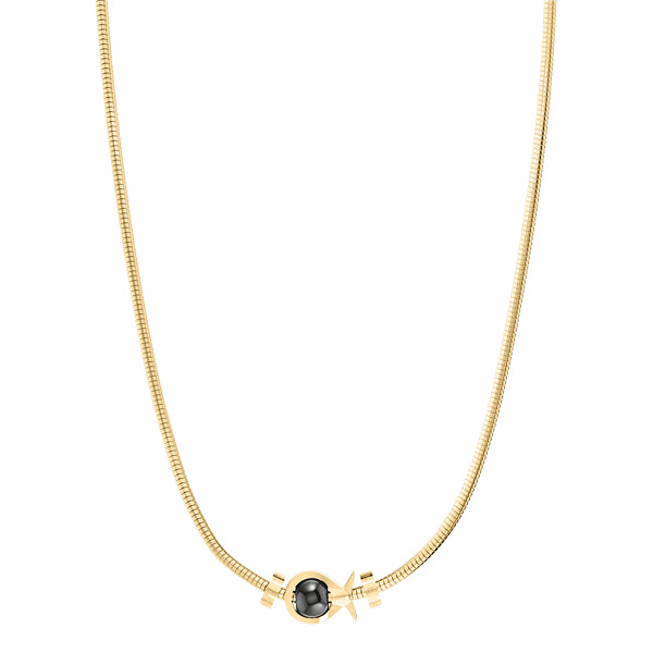 Phiiish Charm Necklace in Premium Yellow Gold Stainless Steel with Charm