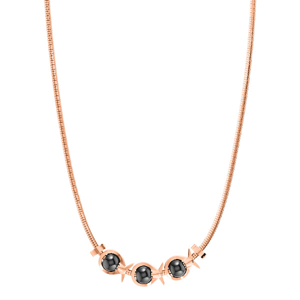 Phiiish Charm Necklace in Premium Rose Gold Stainless Steel with Charm