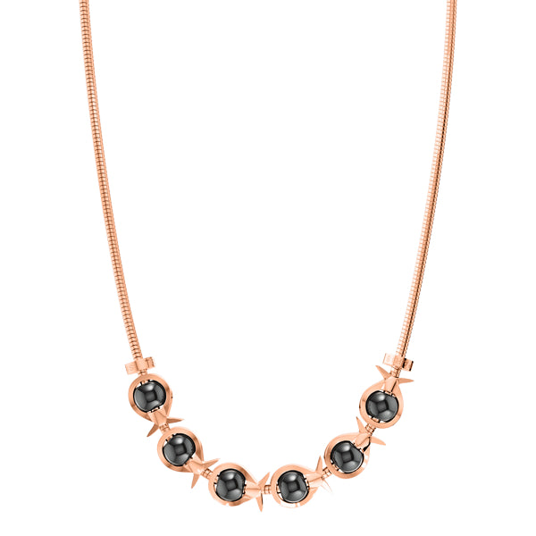 Phiiish Charm Necklace in Premium Rose Gold Stainless Steel with Charm