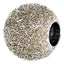 Phiiish 8mm White Gold Sand Blast Charm in Premium Stainless Steel