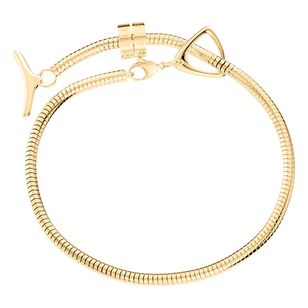 Phiiish Charm Bracelet in Premium Yellow Gold Plated Stainless Steel