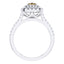 GIA Certified 1.09ct Yellow Diamond Engagement Ring in 18ct White Gold