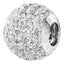 Phiiish 8mm Diamond Colour Crystal Charm in Sterling Silver